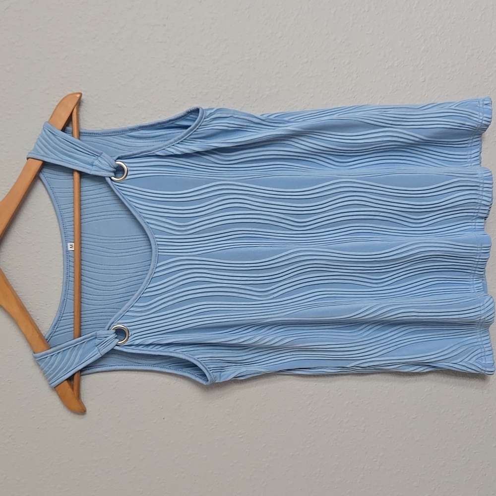 Women's Blue Sleeveless Top